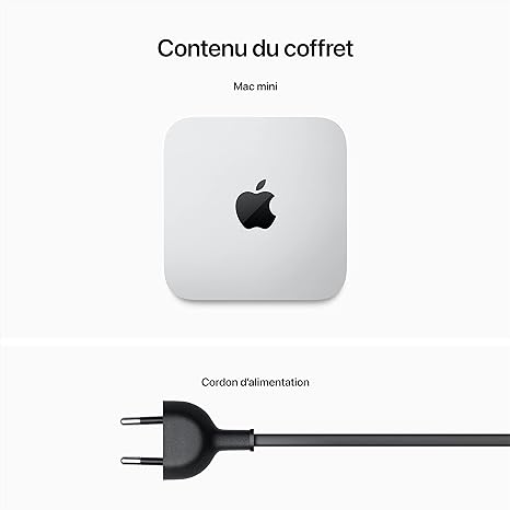 Second image of Apple 2023 Ordinateur de Bureau Mac Mini avec Puce M2, 8 Go de RAM, 512 Go de Stockage SSD, Gigabit Ethernet. Compatible avec l’iPhone/iPad