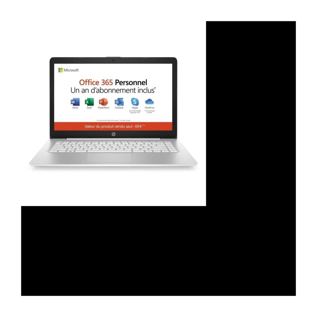 HP PC Portable Stream 14-ds0001nf – 14″ HD – AMD A4 – RAM 4Go – Stockage 32Go – AZERTY – WiFi –